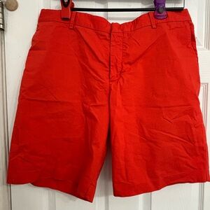 Nike Men's Vibrant Orange Flat Front Golf Shorts